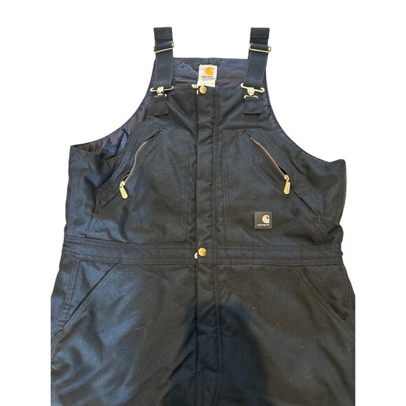 Carhartt Extremes Overalls Mens R33 34×34 Insulated Alaska rugged Black Bib - Picture 6 of 10